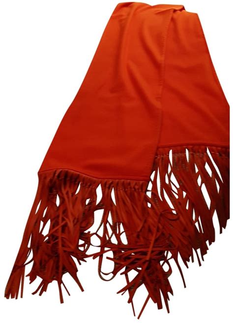 hermes orange cashmere scarf.